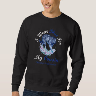 Ich trage Blau für meinen Cousin Diabetes Awarenes Sweatshirt