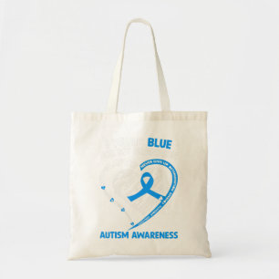 Ich trage Blau für meinen Enkel Autismus Sensibili Tragetasche