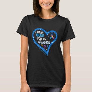 Ich trage Blau für meinen Enkel Cool Autism Bewu T-Shirt
