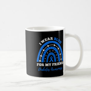 Ich trage Blau für meinen Freund T1d Typ 1 Diabete Kaffeetasse