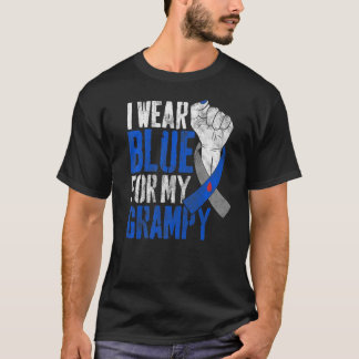 Ich trage Blau für meinen Grampy Diabetes Awarenes T-Shirt