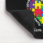 Ich trage Blau für meinen Großmutter Autismus Awar Mousepad (Ecke)
