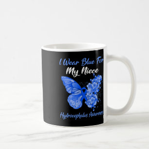 Ich trage Blau für meinen Nichte Hydrocephalus Kri Kaffeetasse