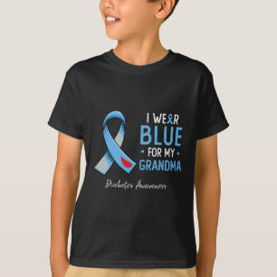 Ich trage Blau für meinen Oma Diabetes Awareness M T-Shirt