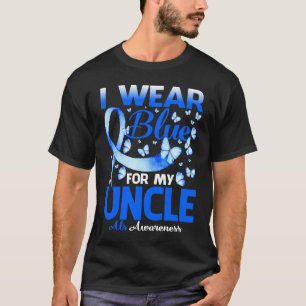 Ich trage Blau für meinen Onkel als Bewusstsein T-Shirt