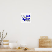 Ich trage Blau für meinen Opa-42-Colon-Krebs Poster (Küche)