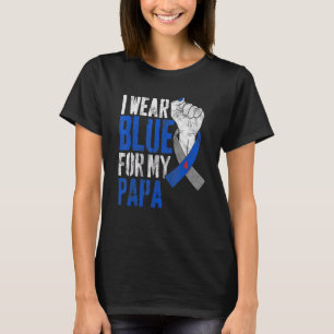 Ich trage Blau für meinen Papa Diabetes-Bewusstsei T-Shirt