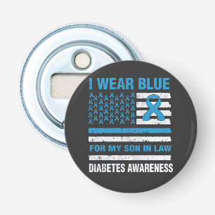 Ich trage Blau für meinen Schwiegersohn - Diabetes Flaschenöffner