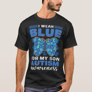 Ich trage Blau für meinen Sohn autistisches Kind A T-Shirt