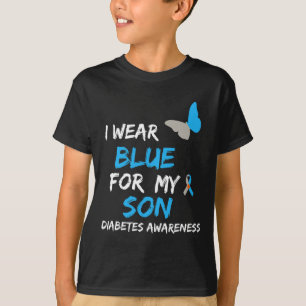 Ich trage Blau für meinen Sohn Diabetes Awareness  T-Shirt