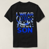 Ich trage Blau für meinen SON Colon Cancer Awarene T-Shirt (Design vorne)