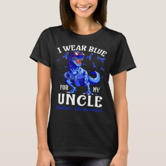 Ich trage Blau für meinen UNCLE Autismus Bewusstse T-Shirt