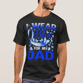 Ich trage Blau für meinen Vater, Alopecia-Aufkläru T-Shirt