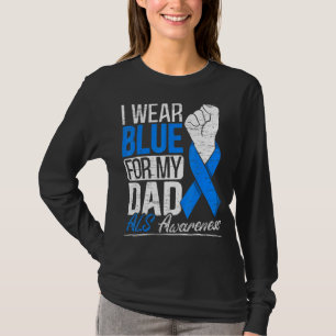 Ich trage Blau für meinen Vater als Sensibilisieru T-Shirt