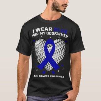Ich trage Blau für meinen Vater Colon Cancer Aware T-Shirt