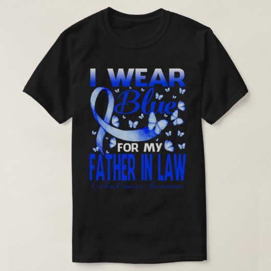 Ich trage Blau für meinen VATER im Jahr 2005 in de T-Shirt (Design vorne)