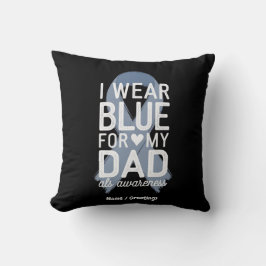 Ich trage Blau für meinen Vater Shirt ALS Awarenes Kissen