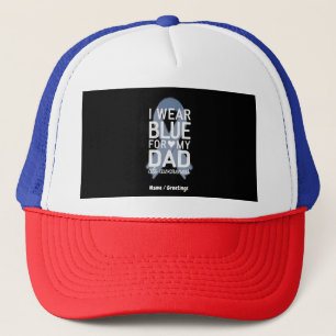 Ich trage Blau für meinen Vater Shirt ALS Awarenes Truckerkappe