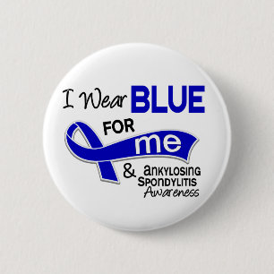 Ich trage Blau für mich 42 Ankylosing Spondylitis Button