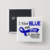 Ich trage Blau für mich 42 Ankylosing Spondylitis Button (Vorne & Hinten)