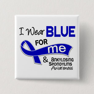 Ich trage Blau für mich 42 Ankylosing Spondylitis Button