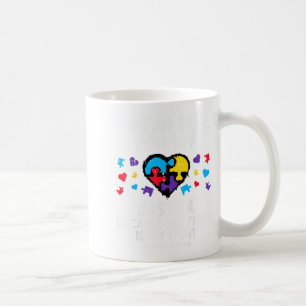 Ich trage Blau für Schwester Kampf Autism Bewussts Kaffeetasse