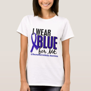 Ich trage Blau ich rheumatoide Arthritis RA T-Shirt