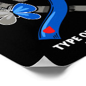 Ich trage Blau und Grau für meine Enkeltochter Typ Poster (Ecke)