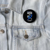 Ich trage Blau und Grau für meine Schwester Typ 1 Button (Beispiel)