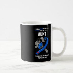 Ich trage Blau und Grau für meine Tante Typ 1 Diab Kaffeetasse