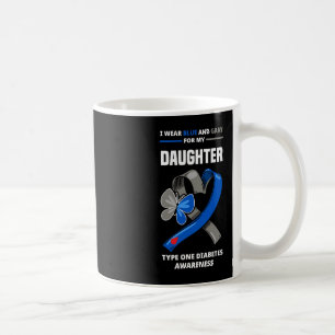 Ich trage Blau und Grau für meine Tochter Typ 1 Di Kaffeetasse