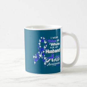 Ich trage Blau Weiß für meinen Mann - als Bewussts Kaffeetasse