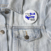 Ich trage blaue Tochter 42 Ankylosing Spondylitis Button (Beispiel)