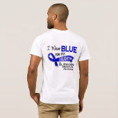 Ich trage blaue Tochter 42 Ankylosing Spondylitis T-Shirt (Schwarz voll)
