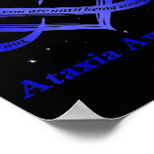 Ich trage Blauer für Ataxie Sensibilisierungskampa Poster (Ecke)