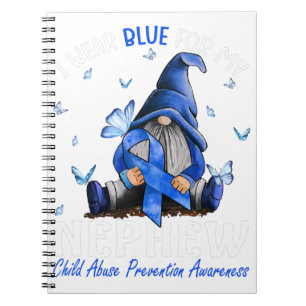 Ich trage Blauer für meine nepaläische Kindesmissb Notizblock