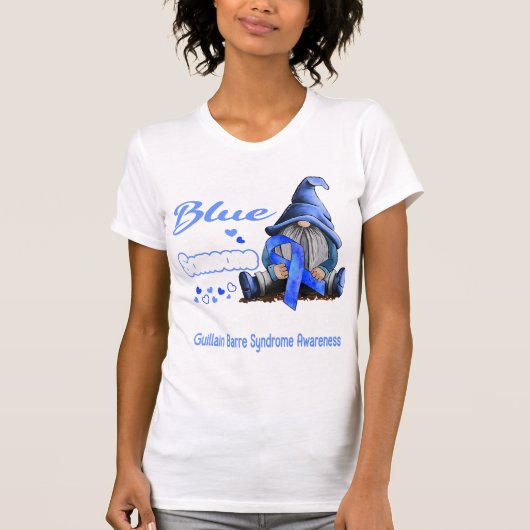 Ich trage Blauer Guillain-Barre-Syndrom T-Shirt (Vorderseite)