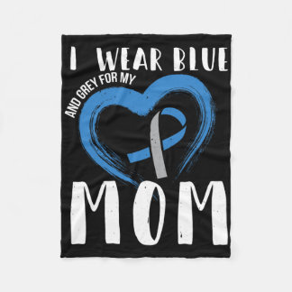 Ich trage Blauer und Grau für meine Mama Diabetes Fleecedecke
