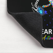 Ich trage blaues Autismus Bewusstsein Niedlich Ele Mousepad (Ecke)