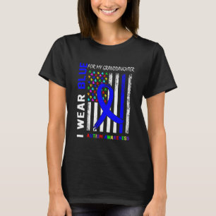 Ich trage blaues Band für das Autismusbewusstsein T-Shirt