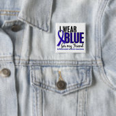 Ich trage blaues Freund-rheumatoide Arthritis RA Button (Beispiel)