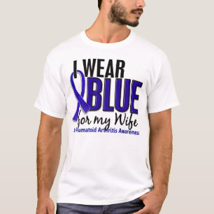 Ich trage blaues rheumatische Arthritis RA der T-Shirt