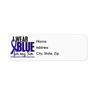 Ich trage blaues rheumatoide Arthritis RA des