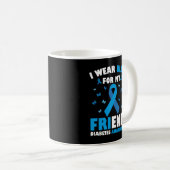 Ich trage Blu für das Bewusstsein meiner Freundin Kaffeetasse (VorderseiteRechts)