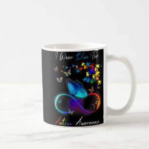 Ich trage Blue for Autismus Awareness Puzzle Mama  Kaffeetasse