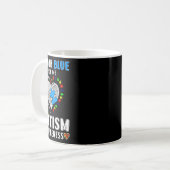 Ich trage Blue for me Autismus Awareness Kaffeetasse (Vorderseite Links)