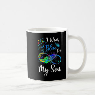 Ich trage Blue für meinen Sohn Autismus Awareness  Kaffeetasse