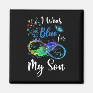 Ich trage Blue für meinen Sohn Autismus Awareness  Magnet