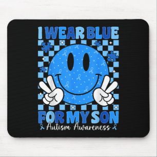 Ich trage Blue für meinen Sohn Autismus Awareness  Mousepad