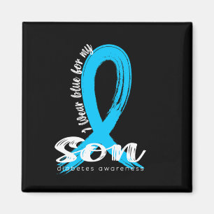 Ich trage Blue für meinen Sohn Diabetes Awareness Magnet